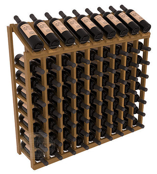 Elementcollection 9 Column 8 Bottle Display Wood Wine Rack Oak Stained