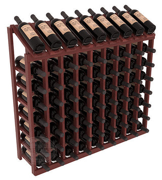 Elementcollection 9 Column 8 Bottle Display Wood Wine Rack Cherry Stained