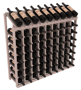 Elementcollection 9 Column 8 Bottle Display Wood Wine Rack Greywash Stained