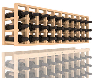 Elementcollection 10 Column Standard Extender Wood Wine Rack Unstained