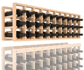 Elementcollection 10 Column Standard Extender Wood Wine Rack Unstained