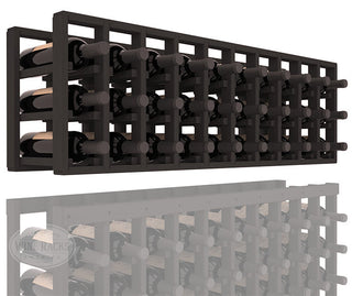 Elementcollection 10 Column Standard Extender Wood Wine Rack Black Stained