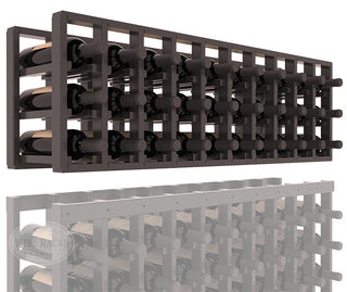 Elementcollection 10 Column Standard Extender Wood Wine Rack Black Stained