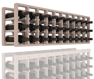 Elementcollection 10 Column Standard Extender Wood Wine Rack Greywash Stained