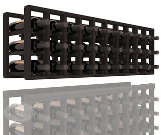 Elementcollection 10 Column Standard Extender Wood Wine Rack Black Stained