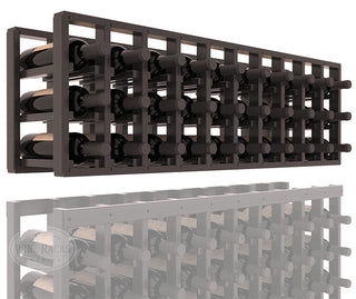 Elementcollection 10 Column Standard Extender Wood Wine Rack Black Stained