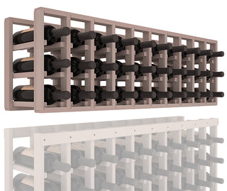 Elementcollection 10 Column Standard Extender Wood Wine Rack Greywash Stained