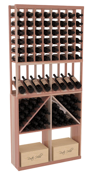 Elementcollection 8 Column High Reveal 96 Wine Case Combo Unstained