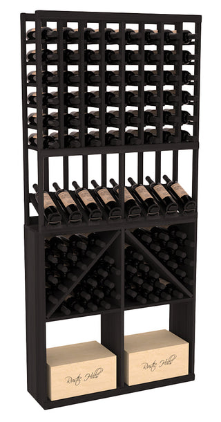Elementcollection 8 Column High Reveal 96 Bin Case Combo Black Stained