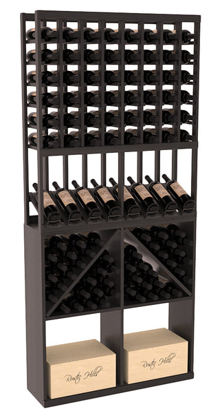 Elementcollection 8 Column High Reveal 96 Bin Case Combo Black Stained
