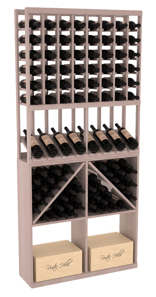 Elementcollection 8 Column High Reveal 96 Wine Case Combo Greywash Stained