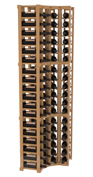 Elementcollection 4 Column Corner Wood Wine Rack Oak Stained