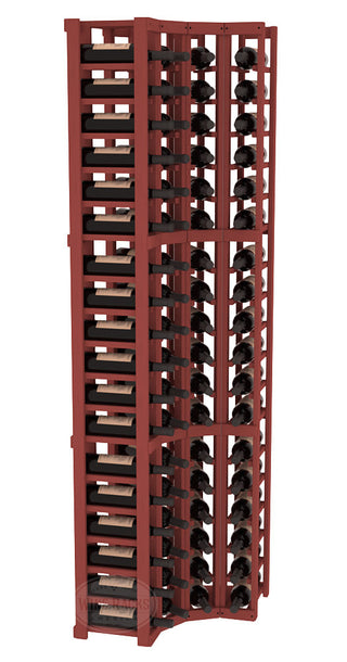 Elementcollection 4 Column Corner Wood Wine Rack Cherry Stained