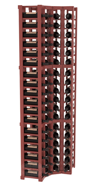 Elementcollection 4 Column Corner Wood Wine Rack Cherry Stained