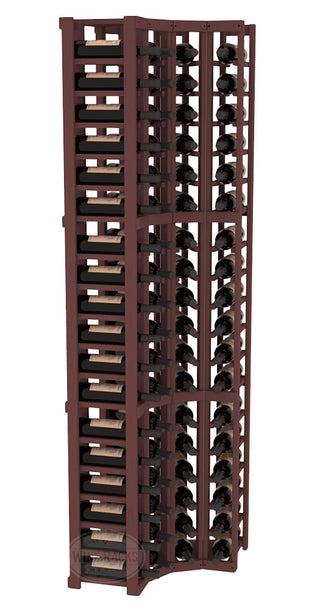 Elementcollection 4 Column Corner Wood Wine Rack Walnut Stained