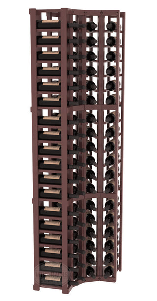Elementcollection 4 Column Corner Wood Wine Rack Walnut Stained