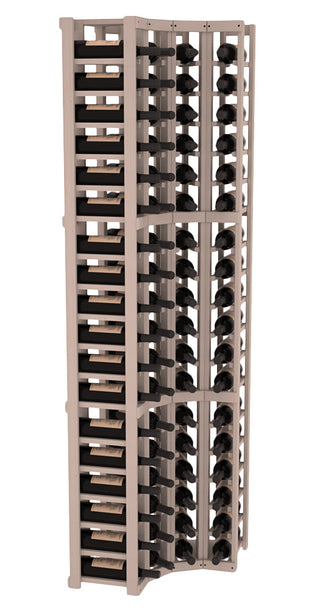 Elementcollection 4 Column Corner Wood Wine Rack Greywash Stained