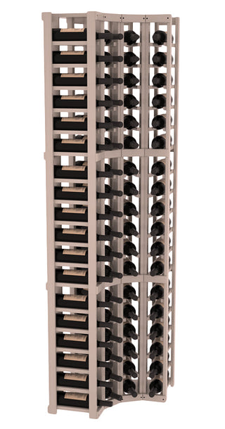 Elementcollection 4 Column Corner Wood Wine Rack Greywash Stained