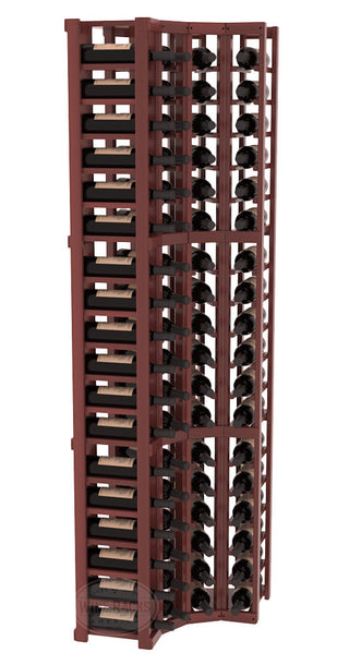 Elementcollection 4 Column Corner Wood Wine Rack Cherry Stained