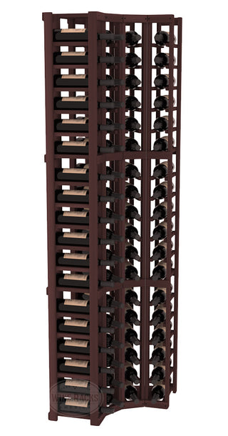 Elementcollection 4 Column Corner Wood Wine Rack Walnut Stained