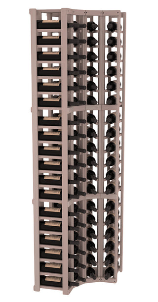 Elementcollection 4 Column Corner Wood Wine Rack Greywash Stained