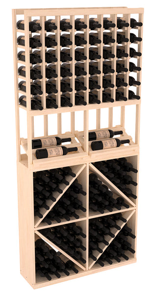 Elementcollection 8 Column Side Display 96 Wine Bin Combo Unstained