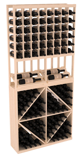 Elementcollection 8 Column Side Display 96 Wine Bin Combo Unstained