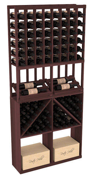 Elementcollection 8 Column Side Display 96 Wine Bin Case Combo Unstained