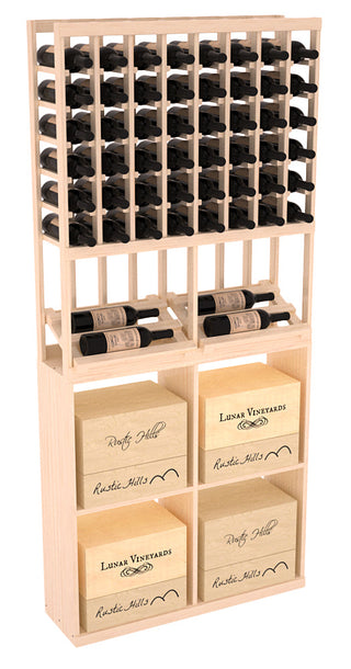 Elementcollection 8 Column Side Display 96 Case Combo Walnut Stained