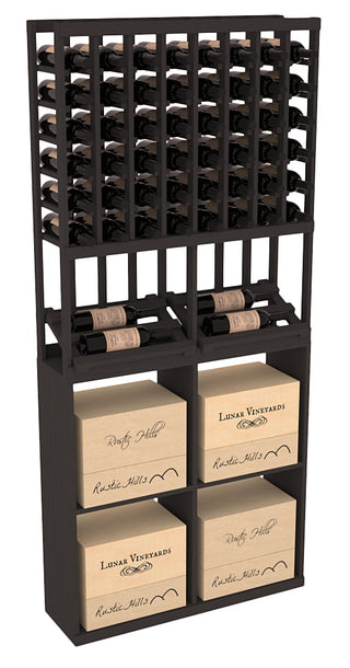 Elementcollection 8 Column Side Display 96 Case Combo Oak Stained