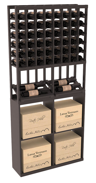 Elementcollection 8 Column Side Display 96 Case Combo Oak Stained