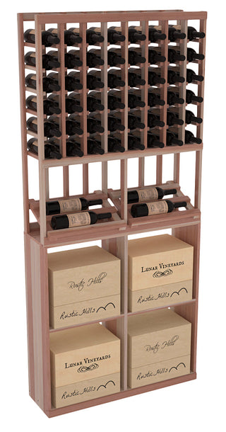 Elementcollection 8 Column Side Display 96 Case Combo Walnut Stained