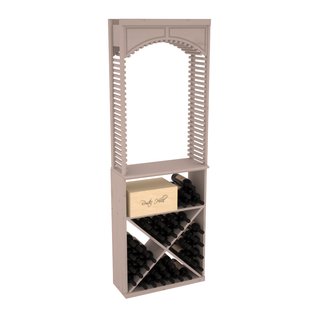 Elementcollection 26 Cellar Wood Wine Arch X Bin Solid Top Combo Greywash Stained