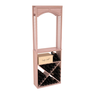 Elementcollection 26 Cellar Wood Wine Arch X Bin Solid Top Combo Unstained