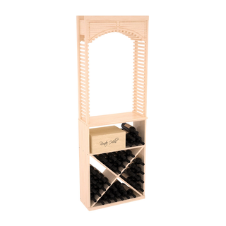 Elementcollection 26 Cellar Wood Wine Arch X Bin Solid Top Combo Unstained