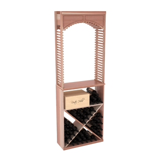 Elementcollection 26 Cellar Wood Wine Arch X Bin Solid Top Combo Unstained