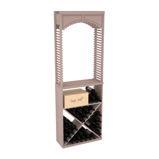 Elementcollection 26 Cellar Wood Wine Arch X Bin Solid Top Combo Greywash Stained