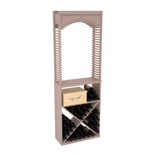 Elementcollection 26 Cellar Wood Wine Arch X Bin Solid Top Combo Greywash Stained