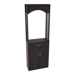 Elementcollection 26 Wood Wine Cellar Arch Base Cabinet Combo Black Stained