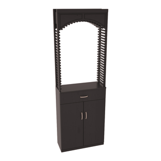 Elementcollection 26 Wood Wine Cellar Arch Base Cabinet Combo Black Stained