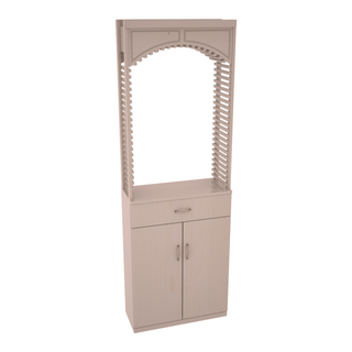 Elementcollection 26 Wood Wine Cellar Arch Base Cabinet Combo Greywash Stained