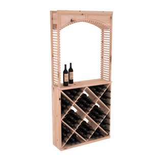 Elementcollection 35 Cellar Wood Arch Diamond Cube Solid Top Combo Unstained