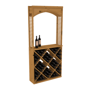 Elementcollection 35 Cellar Wood Arch Diamond Cube Solid Top Combo Oak Stained