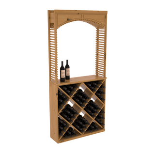 Elementcollection 35 Cellar Wood Arch Diamond Cube Solid Top Combo Oak Stained