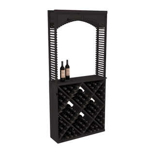 Elementcollection 35 Cellar Wood Arch Diamond Cube Solid Top Combo Black Stained