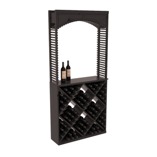 Elementcollection 35 Cellar Wood Arch Diamond Cube Solid Top Combo Black Stained