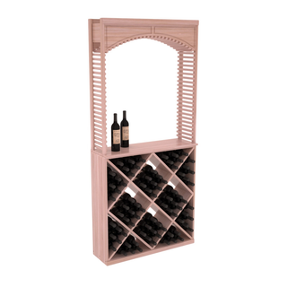 Elementcollection 35 Cellar Wood Arch Diamond Cube Solid Top Combo Unstained