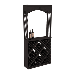 Elementcollection 35 Cellar Wood Arch Diamond Cube Solid Top Combo Black Stained
