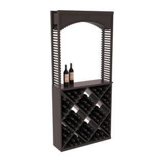 Elementcollection 35 Cellar Wood Arch Diamond Cube Solid Top Combo Black Stained
