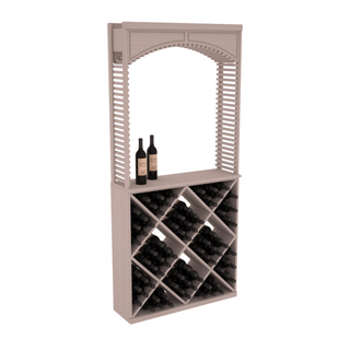 Elementcollection 35 Cellar Wood Arch Diamond Cube Solid Top Combo Greywash Stained